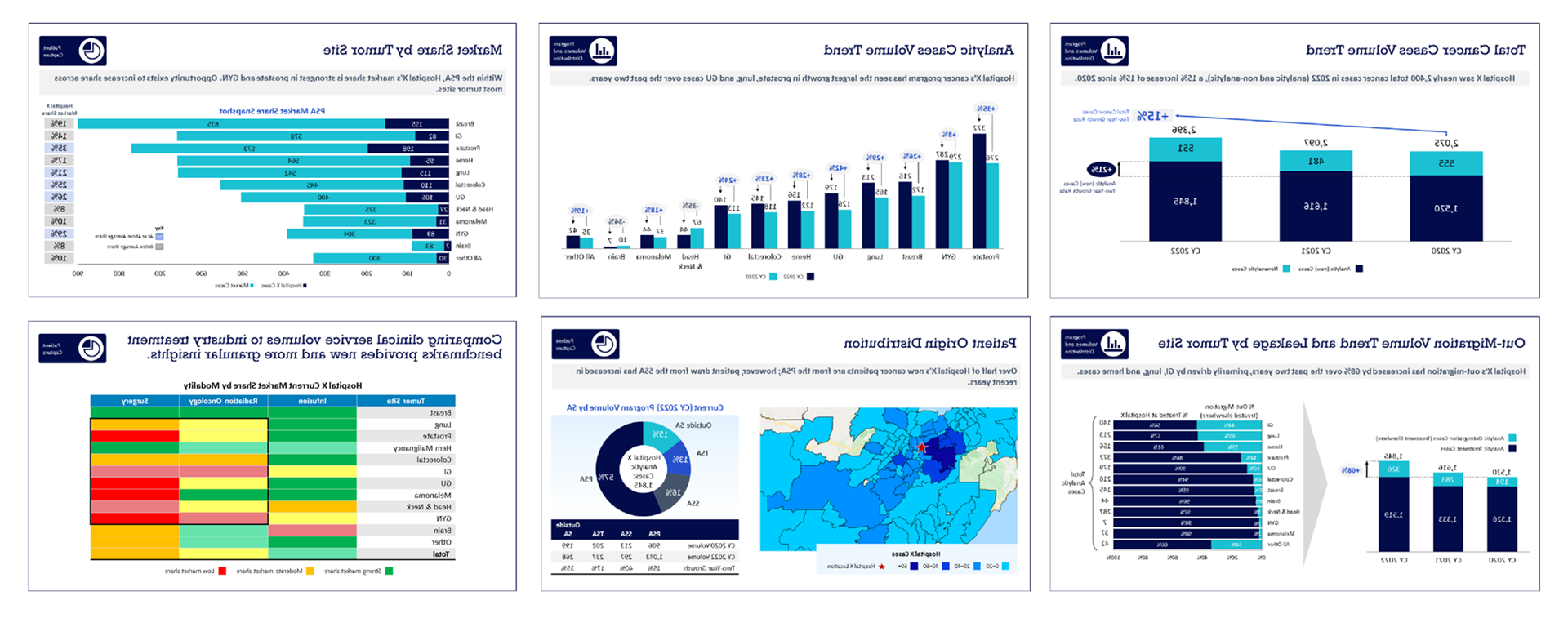 Various graphs and insights of OncoINTEL Assessment